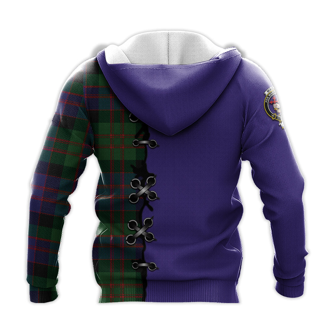 Printivon Macdonald Tartan Hoodie Lion Rampant And Celtic Thistle Style