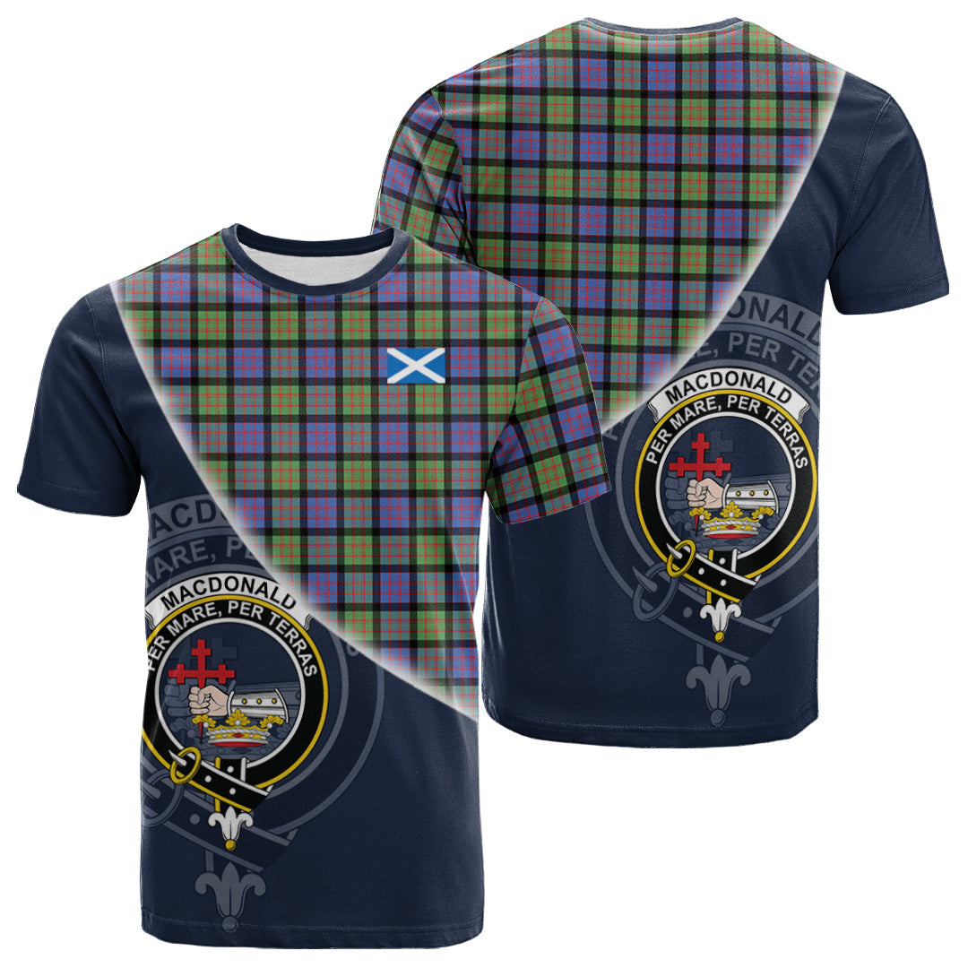 Printivon MacDonald Ancient Tartan Scottish Crest T Shirt