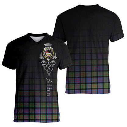 Printivon MacDonald Ancient Tartan Crest Alba Celtic T Shirt