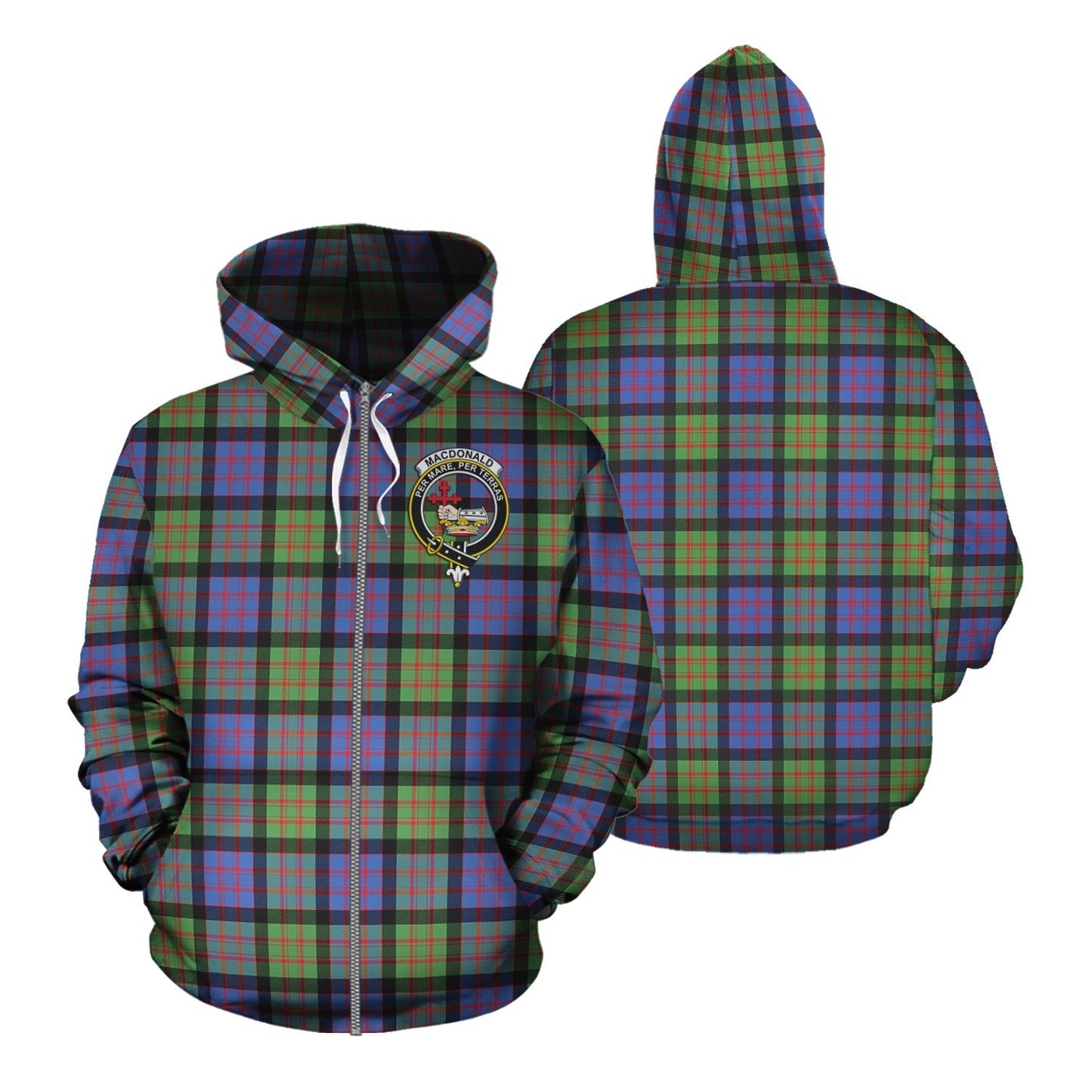 Printivon Macdonald Ancient Tartan Hoodie