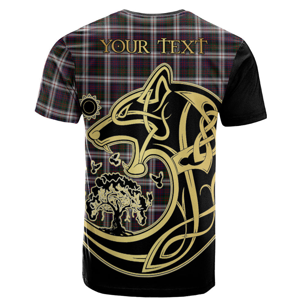 Printivon MacDonald Dress Crest Celtic Wolf Tartan T Shirt Custom Your Text