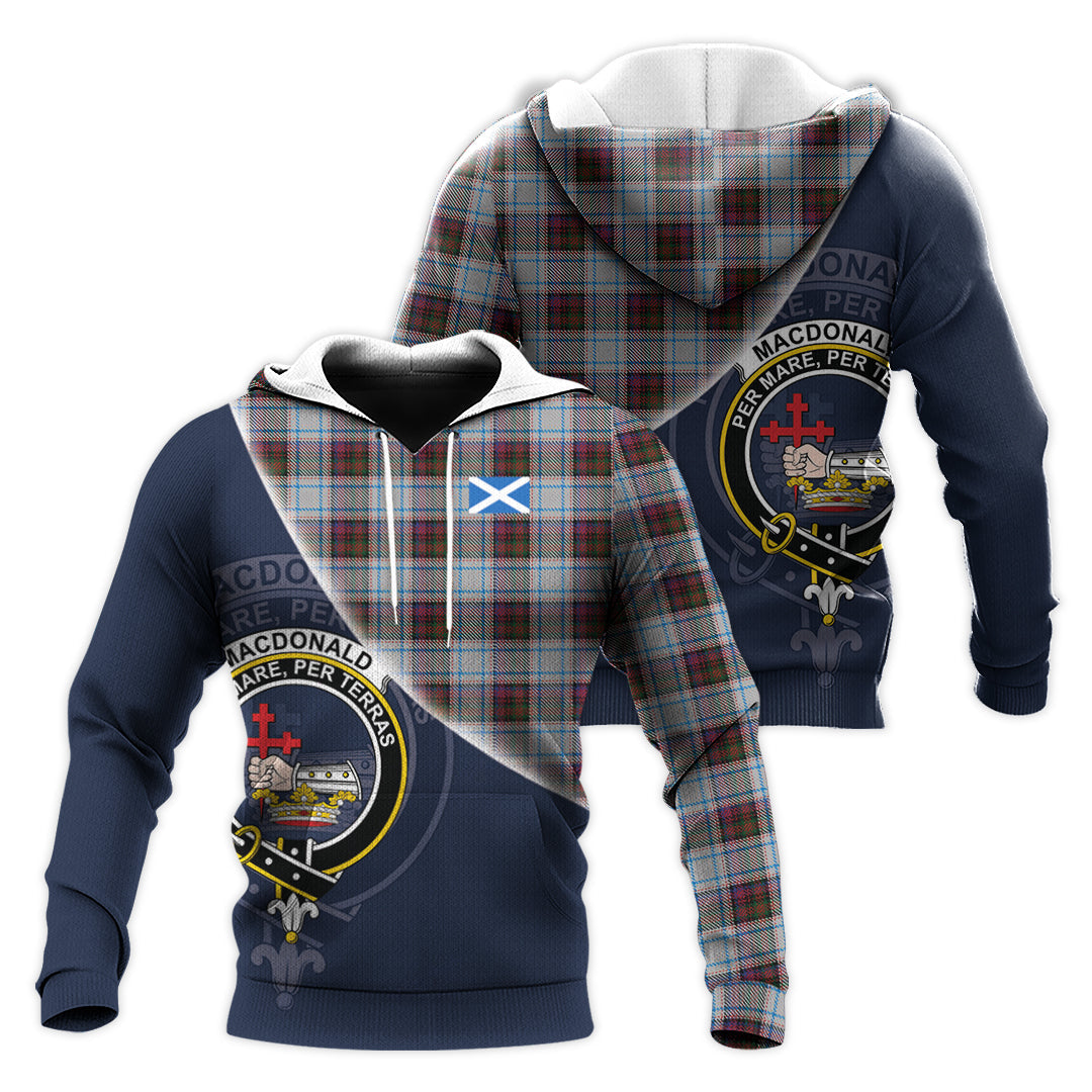 Printivon Macdonald Dress Ancient Tartan Scottish Crest Hoodie