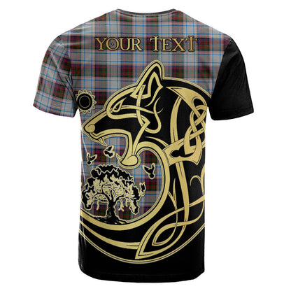 Printivon MacDonald Dress Ancient Crest Celtic Wolf Tartan T Shirt Custom Your Text