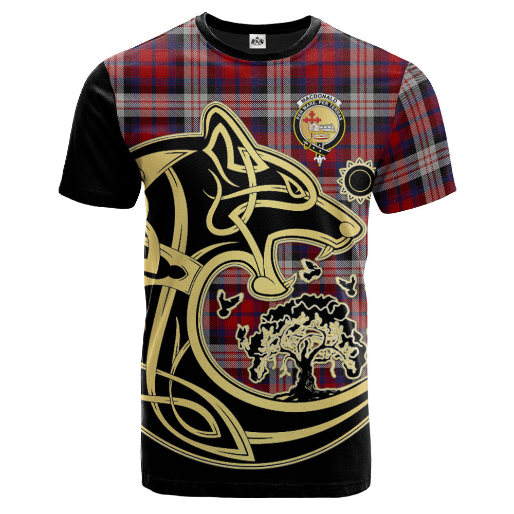 Printivon MacDonald Dress Irish Crest Celtic Wolf Tartan T Shirt Custom Your Text