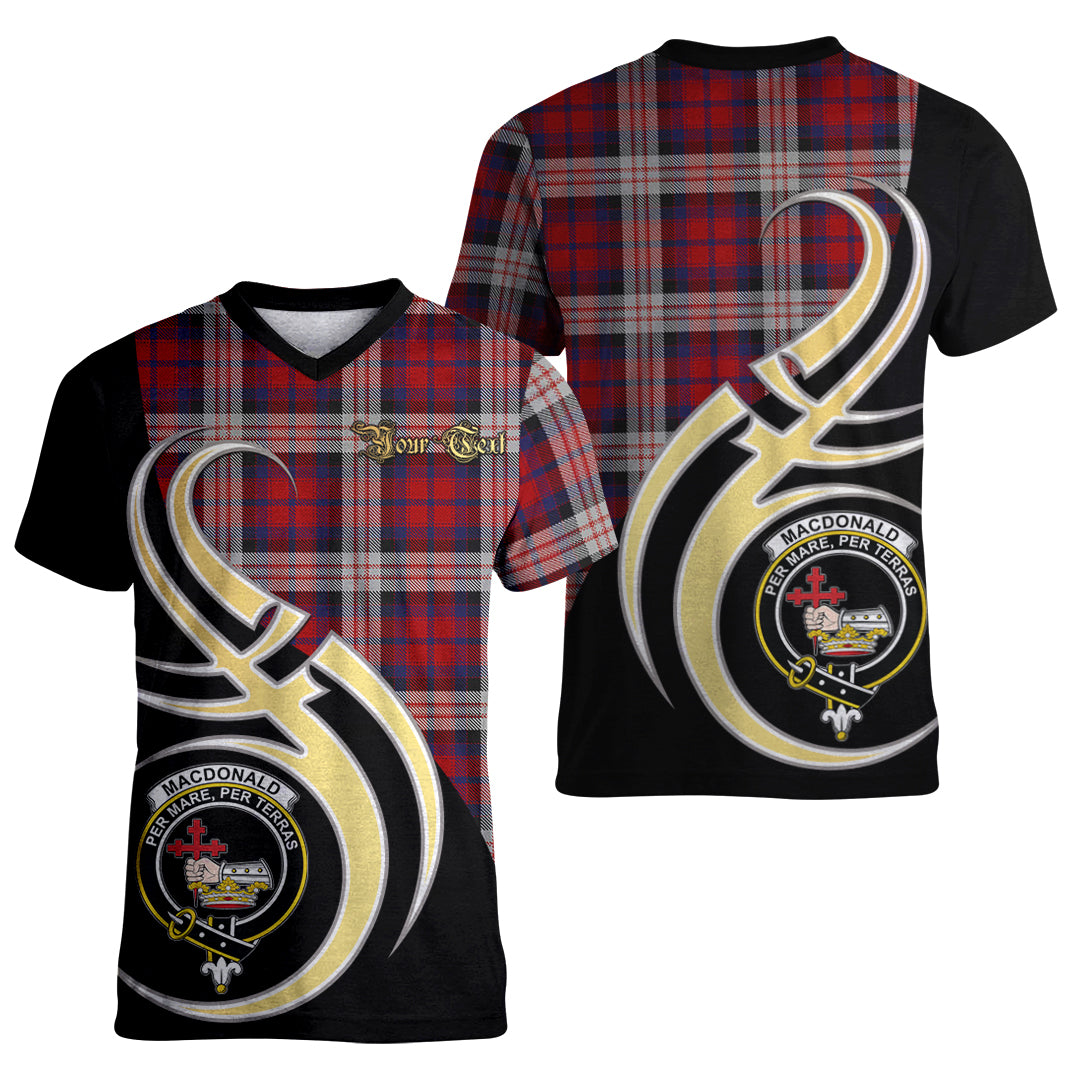 Printivon MacDonald Dress Irish Tartan Crest Believe In Me T Shirt