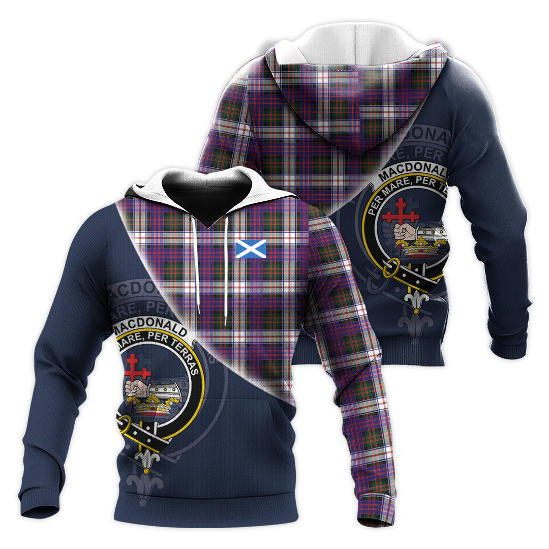 Printivon Macdonald Dress Modern Tartan Scottish Crest Hoodie