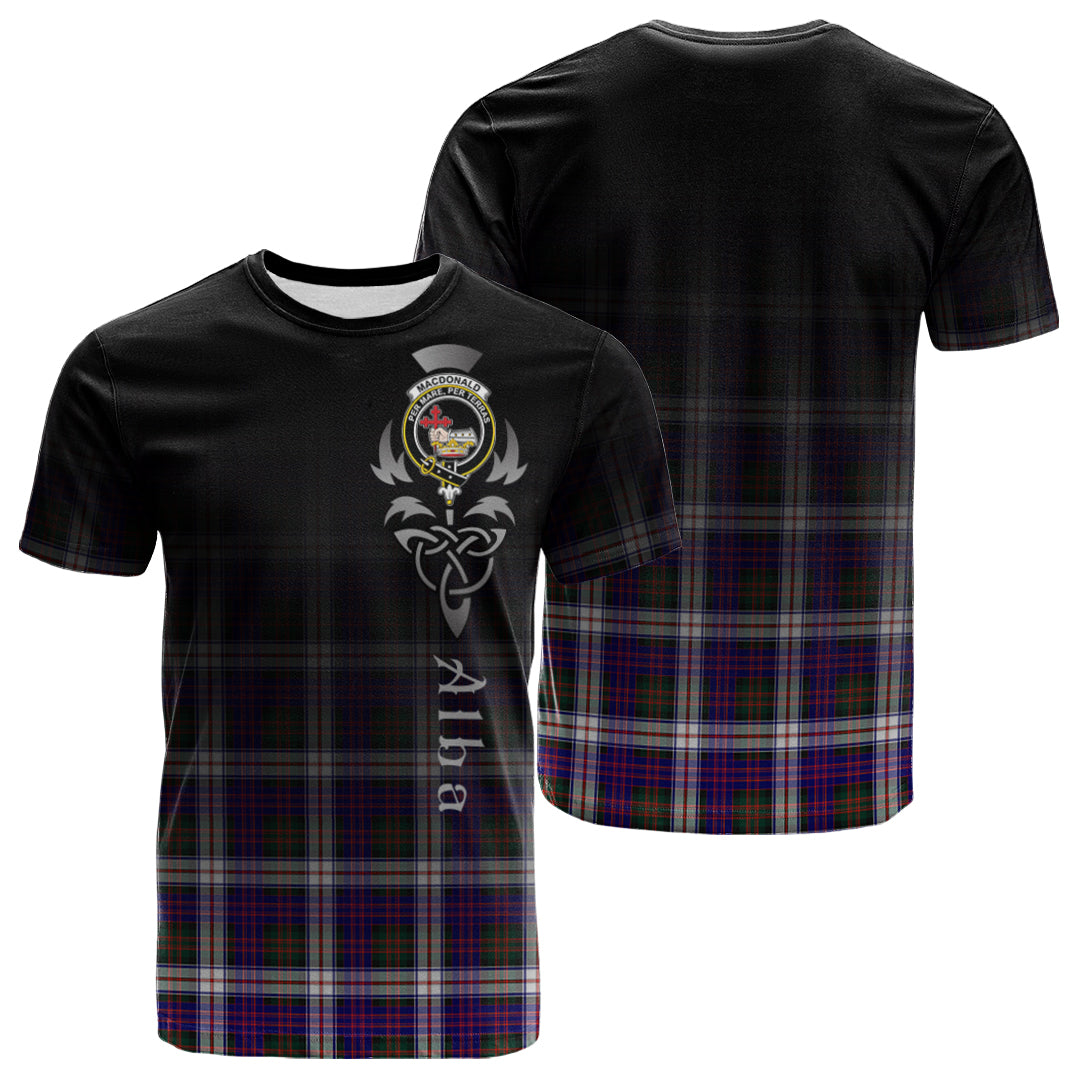 Printivon MacDonald Dress Modern Tartan Crest Alba Celtic T Shirt