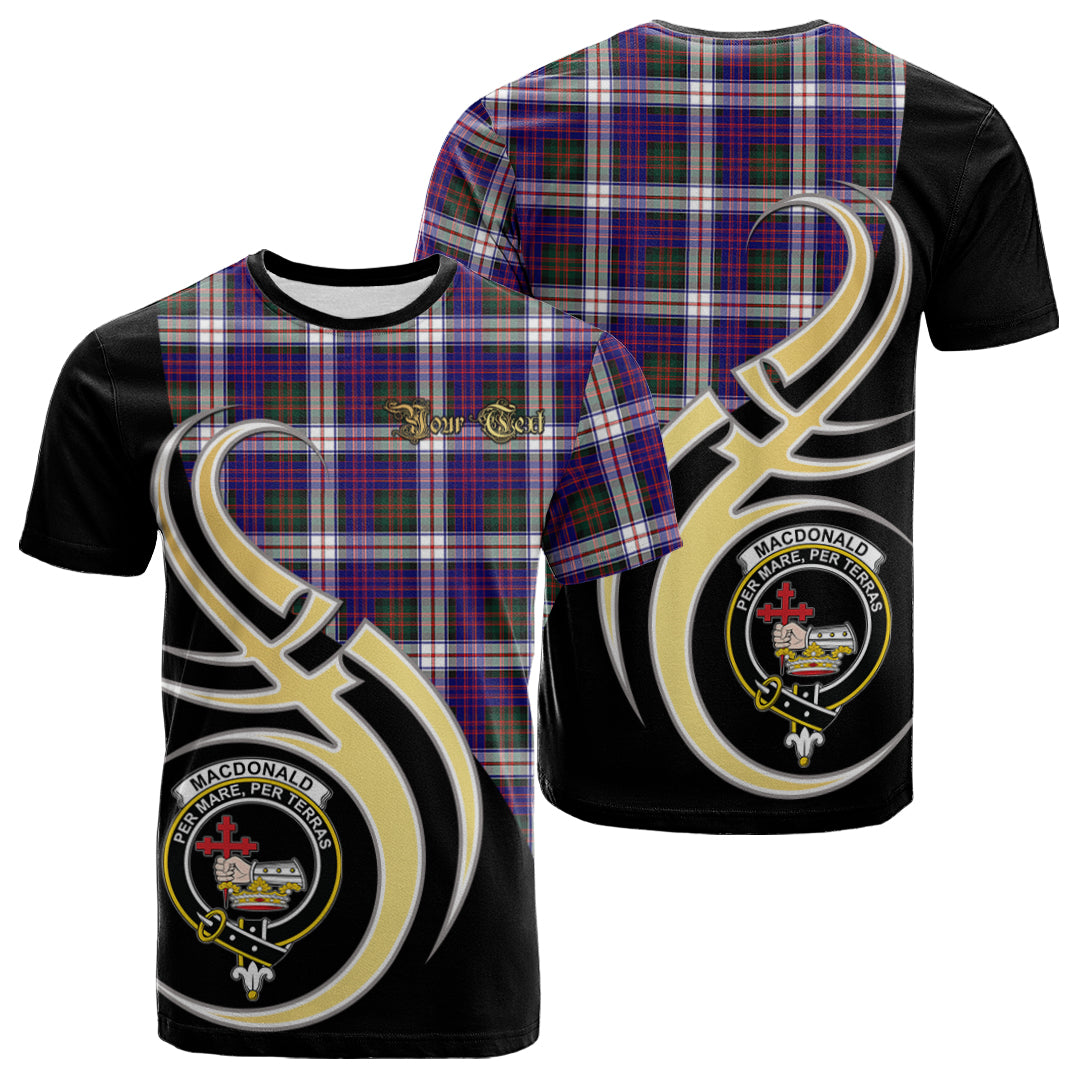 Printivon MacDonald Dress Modern Tartan Crest Believe In Me T Shirt