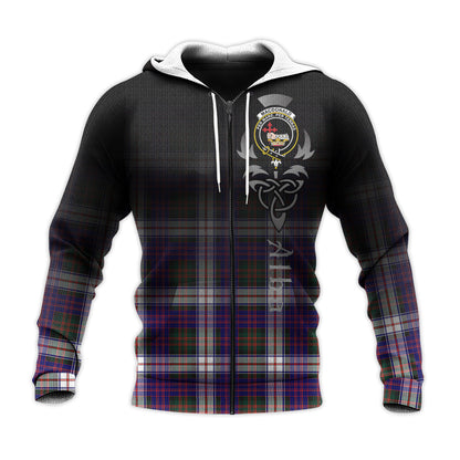 Printivon Macdonald Dress Modern Tartan Crest Alba Celtic Hoodie