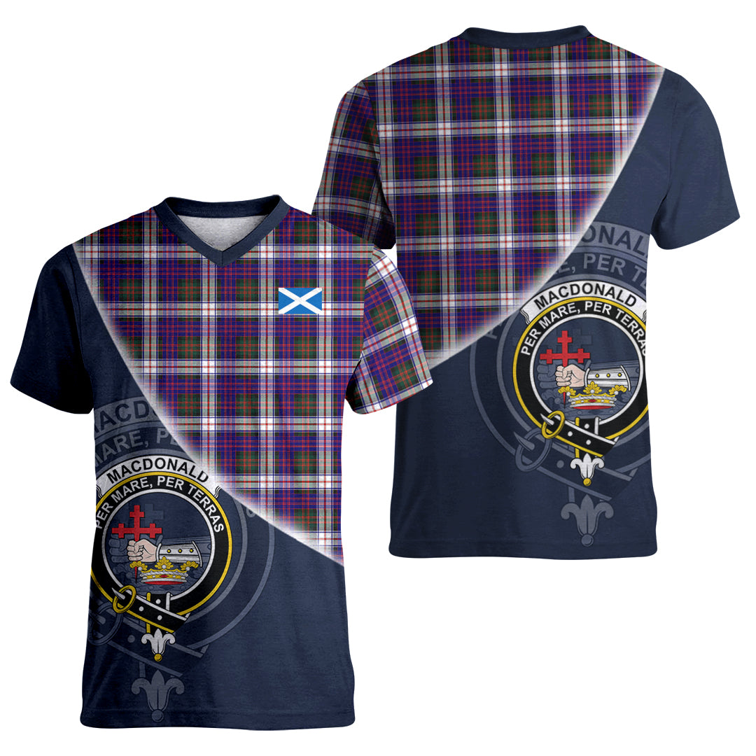 Printivon MacDonald Dress Modern Tartan Scottish Crest T Shirt