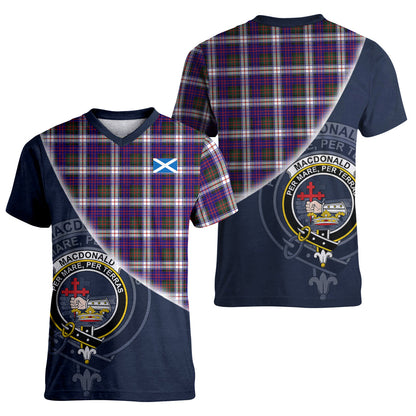 Printivon MacDonald Dress Modern Tartan Scottish Crest T Shirt