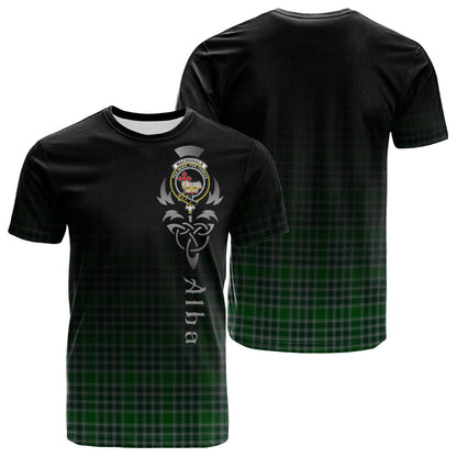 Printivon MacDonald Lord of the Isles Hunting Tartan Crest Alba Celtic T Shirt