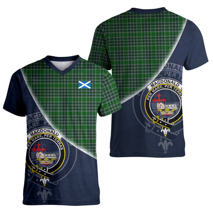 Printivon MacDonald, Lord of the Isles Hunting Tartan Scottish Crest T Shirt