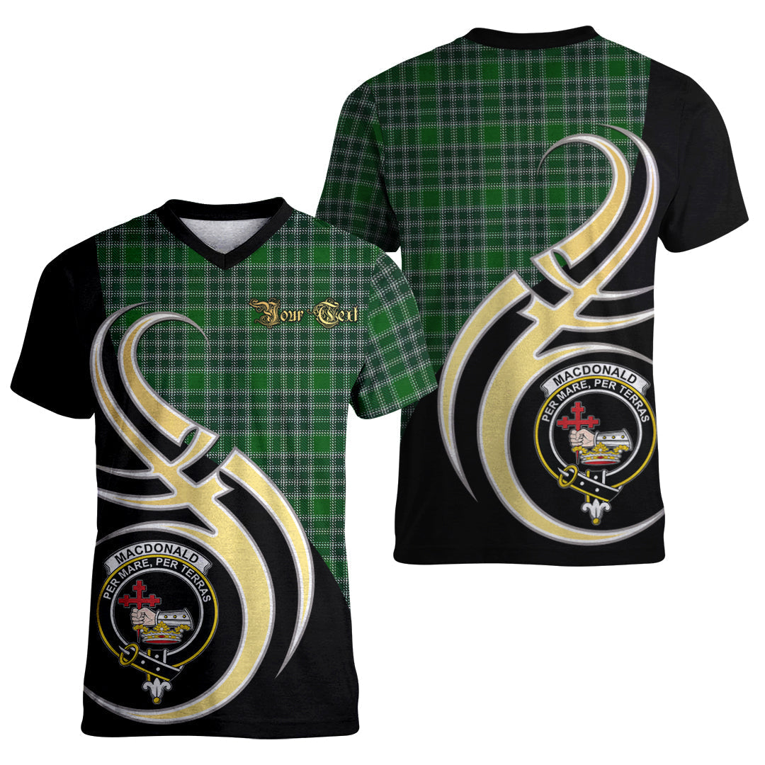 Printivon MacDonald Lord of the Isles Hunting Tartan Crest Believe In Me T Shirt