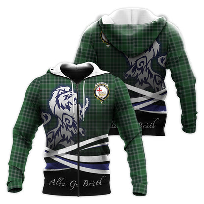 Printivon Macdonald, Lord Of The Isles Hunting Tartan Scottish Lion Hoodie