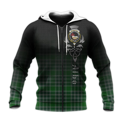 Printivon Macdonald Lord Of The Isles Hunting Tartan Crest Alba Celtic Hoodie