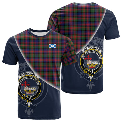 Printivon MacDonald Modern Tartan Scottish Crest T Shirt