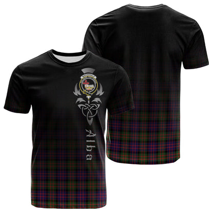 Printivon MacDonald Modern Tartan Crest Alba Celtic T Shirt