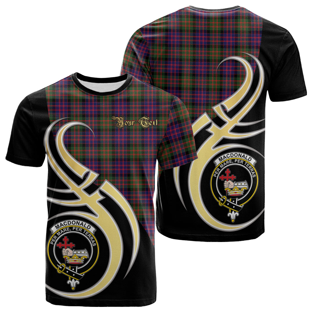 Printivon MacDonald Modern Tartan Crest Believe In Me T Shirt