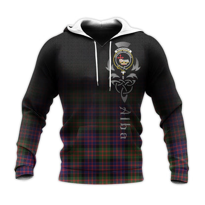 Printivon Macdonald Modern Tartan Crest Alba Celtic Hoodie