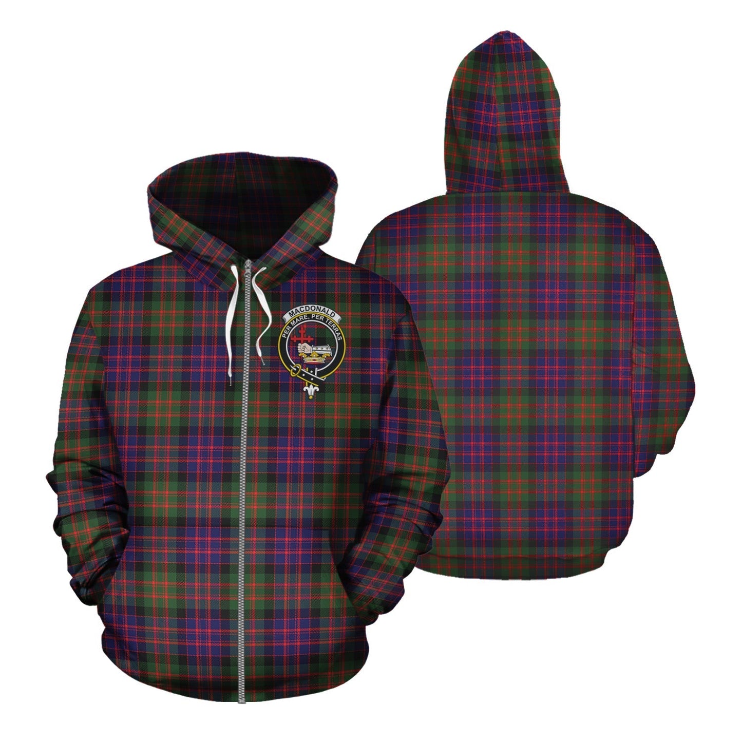 Printivon Macdonald Modern Tartan Hoodie