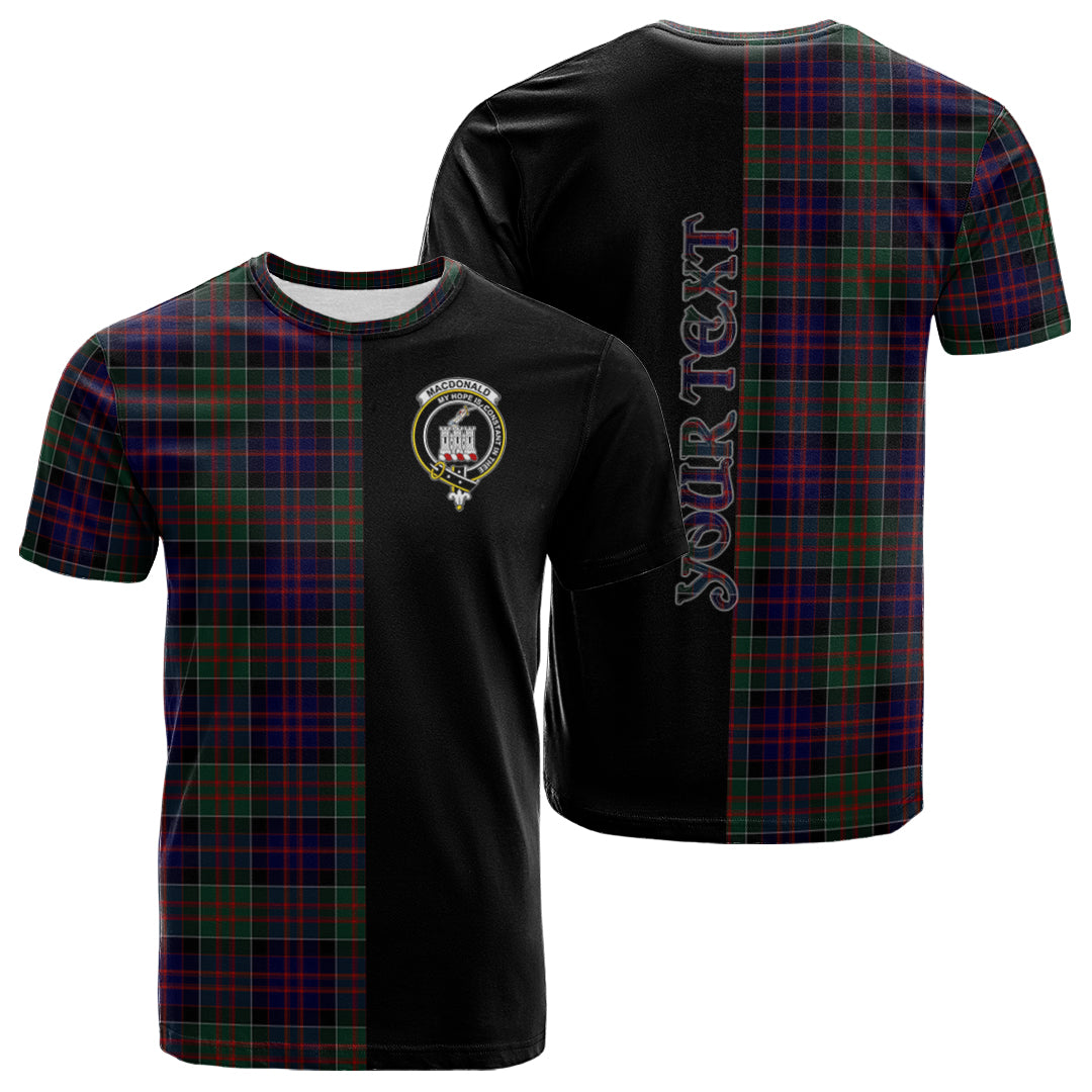 Printivon MacDonald of Clanranald Tartan Personalize Half T shirt