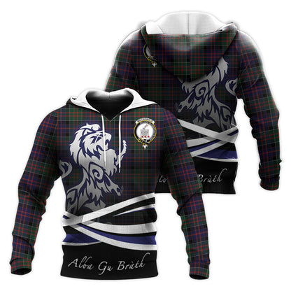 Printivon Macdonald Of Clanranald Tartan Scottish Lion Hoodie
