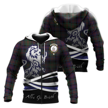 Printivon Macdonald Of Clanranald Tartan Scottish Lion Hoodie