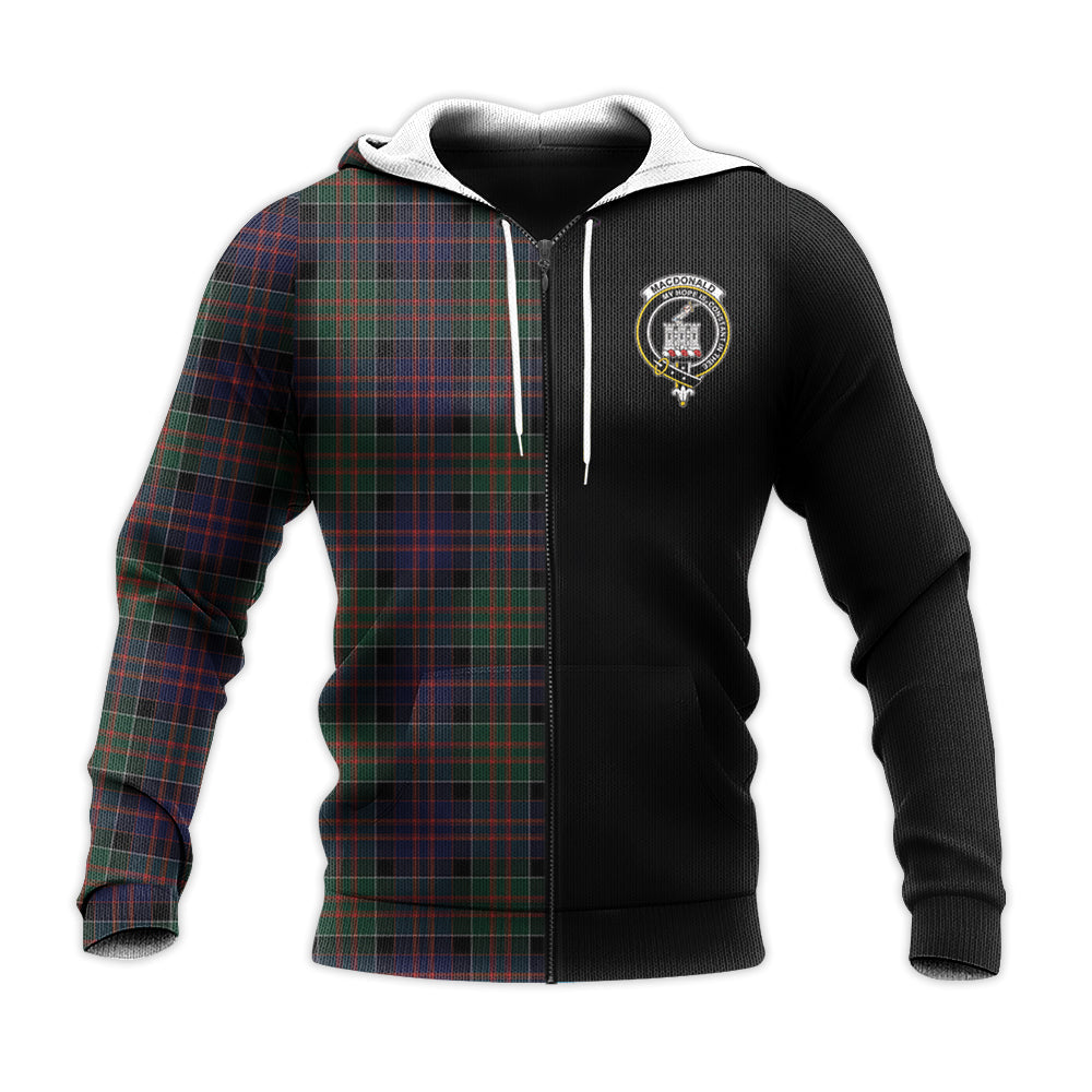 Printivon Macdonald Of Clanranald Tartan Personalize Half Hoodie