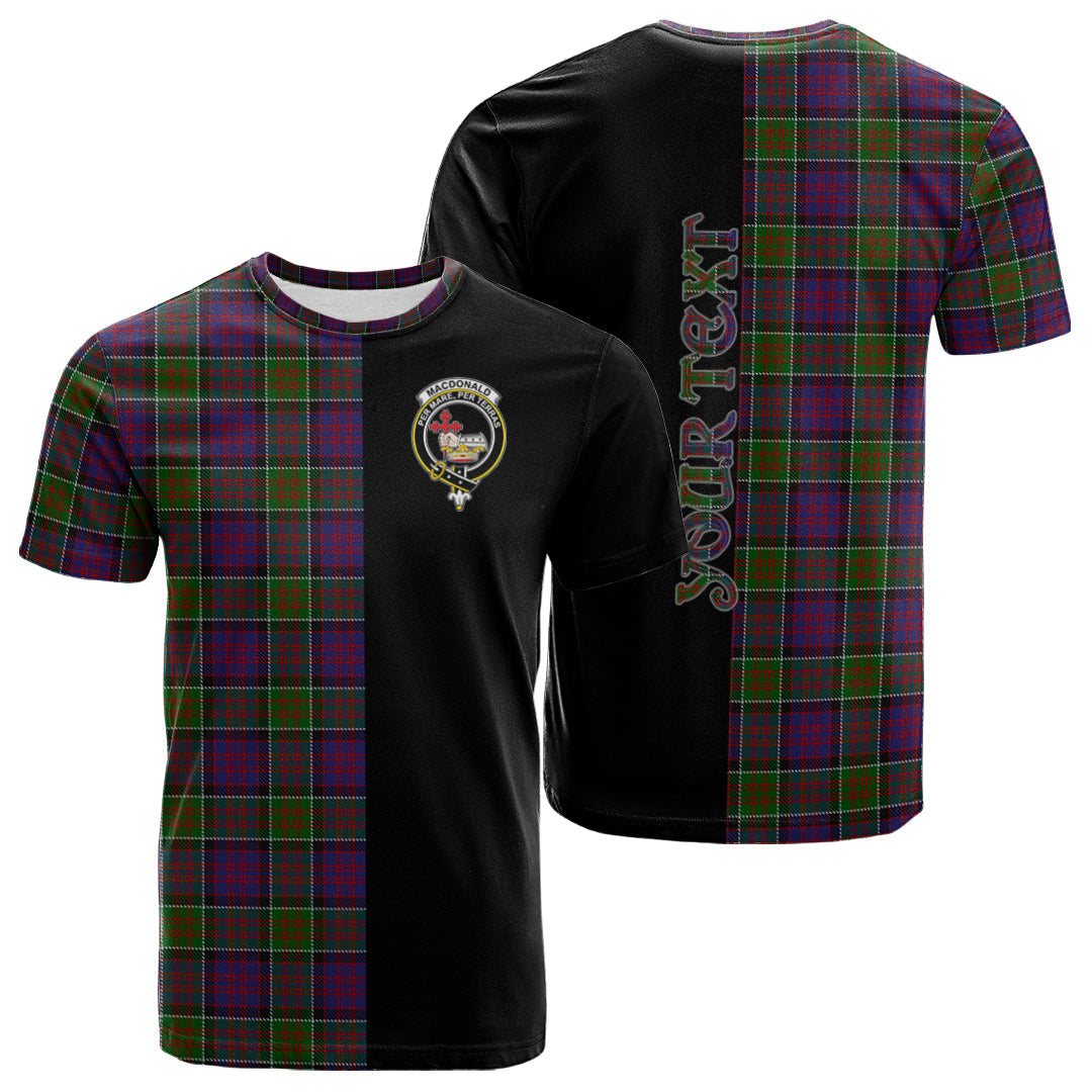 Printivon MacDonald of Clanranald Modern Tartan Personalize Half T shirt