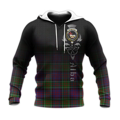 Printivon Macdonald Of Clanranald Modern Tartan Crest Alba Celtic Hoodie
