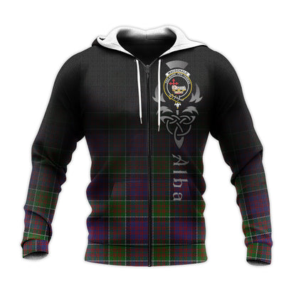 Printivon Macdonald Of Clanranald Modern Tartan Crest Alba Celtic Hoodie