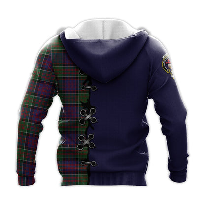 Printivon Macdonald Of Clanranald Modern Tartan Hoodie Lion Rampant And Celtic Thistle Style