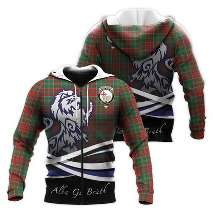 Printivon Macdonald Of Kingsburgh Tartan Scottish Lion Hoodie