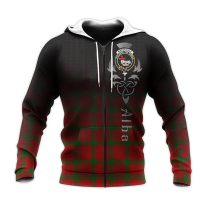 Printivon Macdonald Of Sleat Tartan Crest Alba Celtic Hoodie