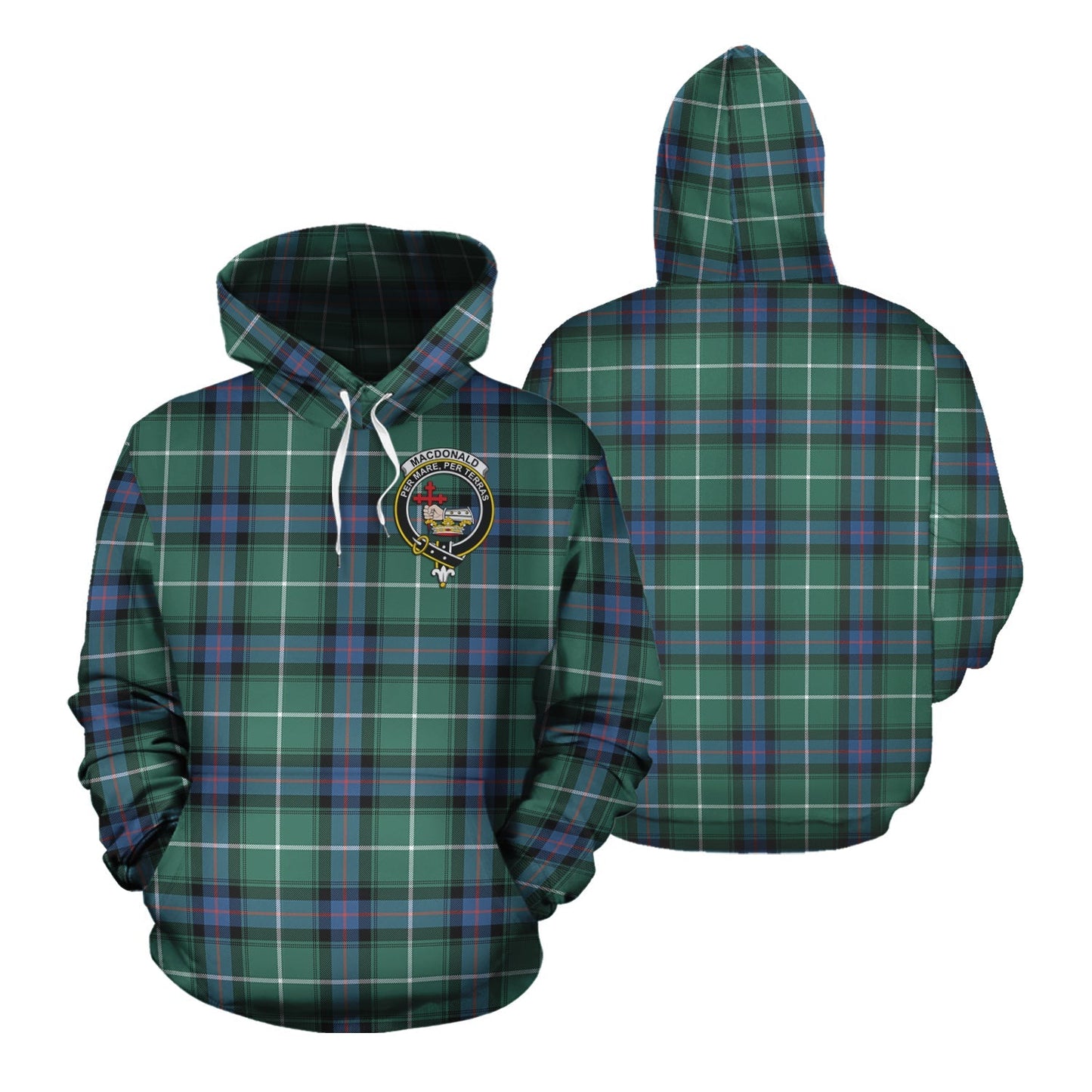 Printivon Macdonald Of The Isles Hunting Ancient Tartan Hoodie