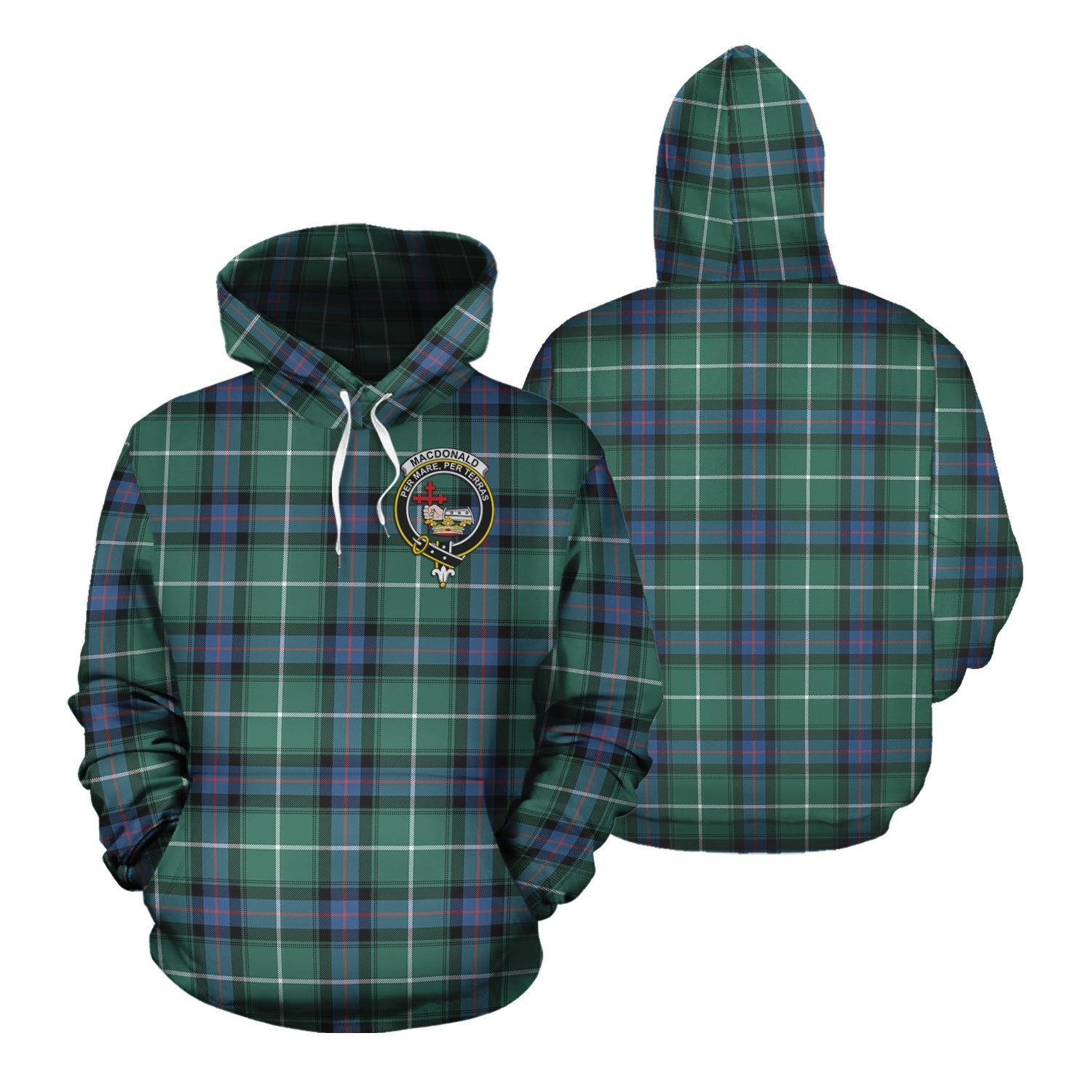 Printivon Macdonald Of The Isles Hunting Ancient Tartan Hoodie