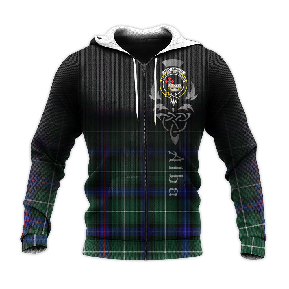 Printivon Macdonald Of The Isles Hunting Modern Tartan Crest Alba Celtic Hoodie