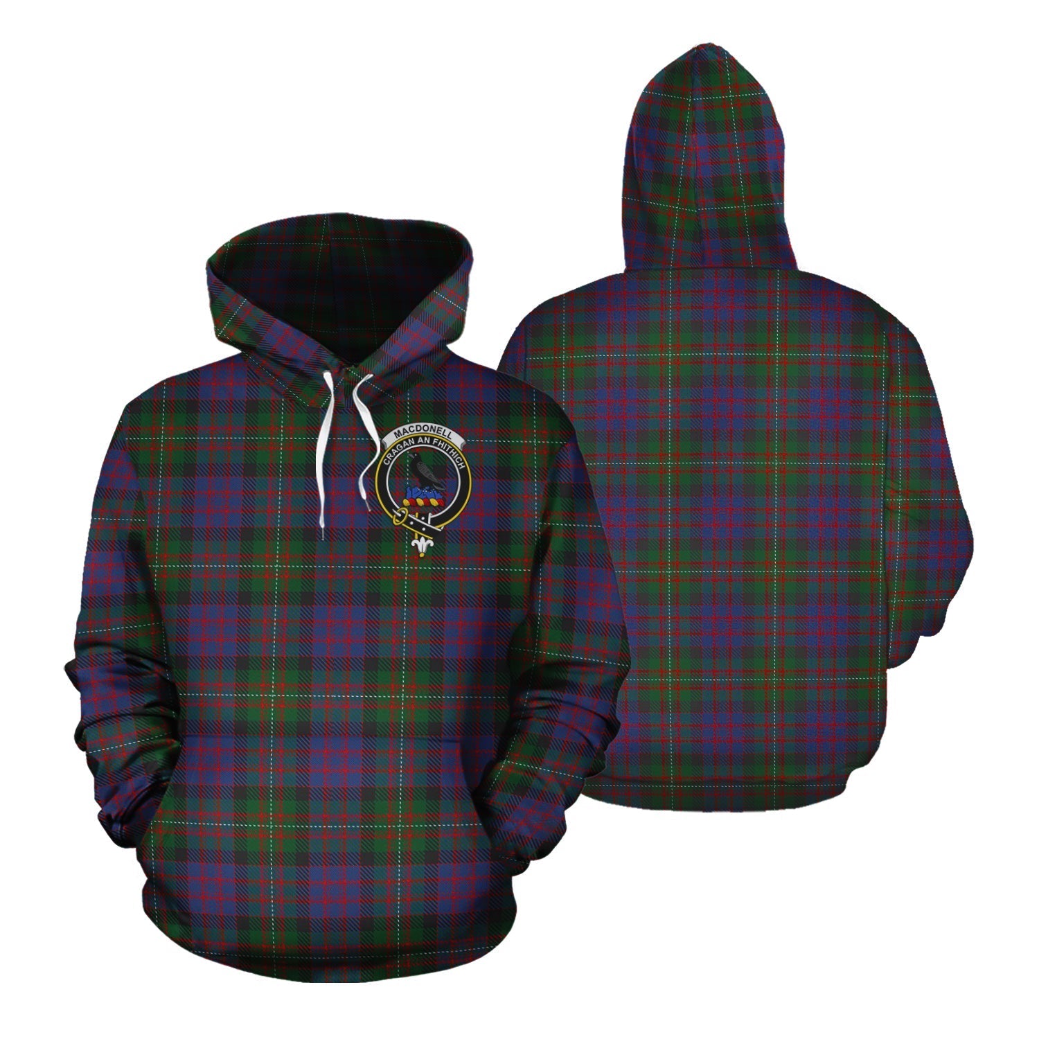 Printivon Macdonell Of Glengarry Tartan Hoodie