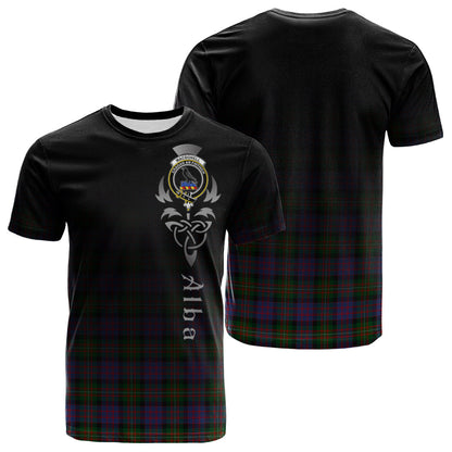 Printivon MacDonell of Glengarry Tartan Crest Alba Celtic T Shirt