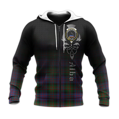 Printivon Macdonell Of Glengarry Tartan Crest Alba Celtic Hoodie