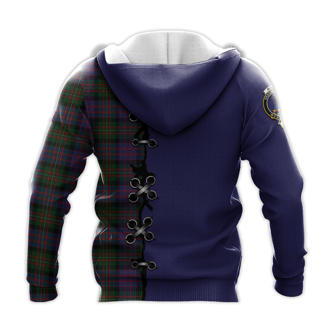 Printivon Macdonell Of Glengarry Tartan Hoodie Lion Rampant And Celtic Thistle Style