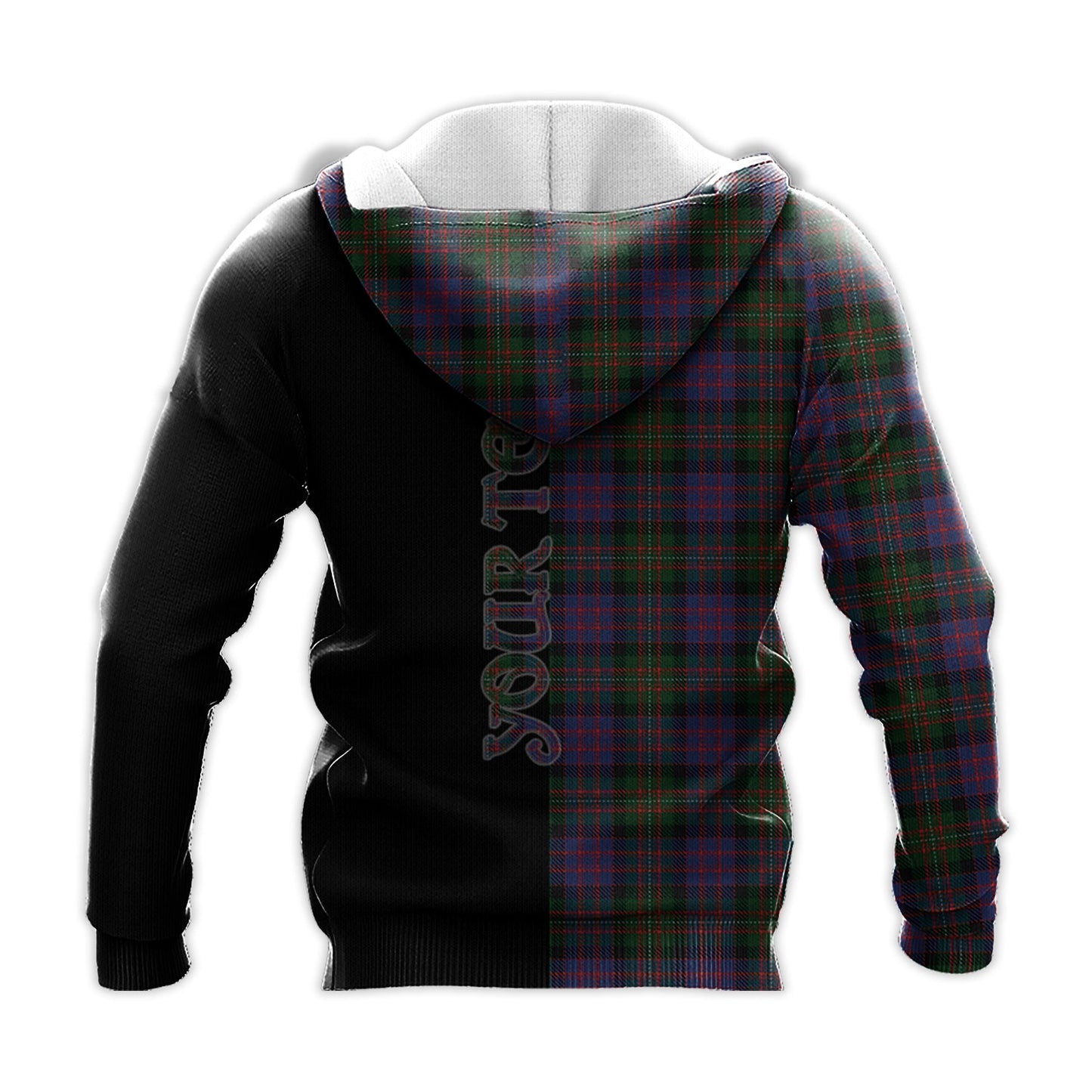 Printivon Macdonell Of Glengarry Tartan Personalize Half Hoodie