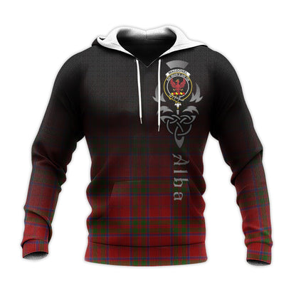 Printivon Macdonell Of Keppoch Tartan Crest Alba Celtic Hoodie