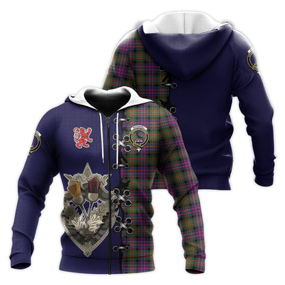 Printivon Macdonnell Of Glengarry Modern Tartan Hoodie Lion Rampant And Celtic Thistle Style