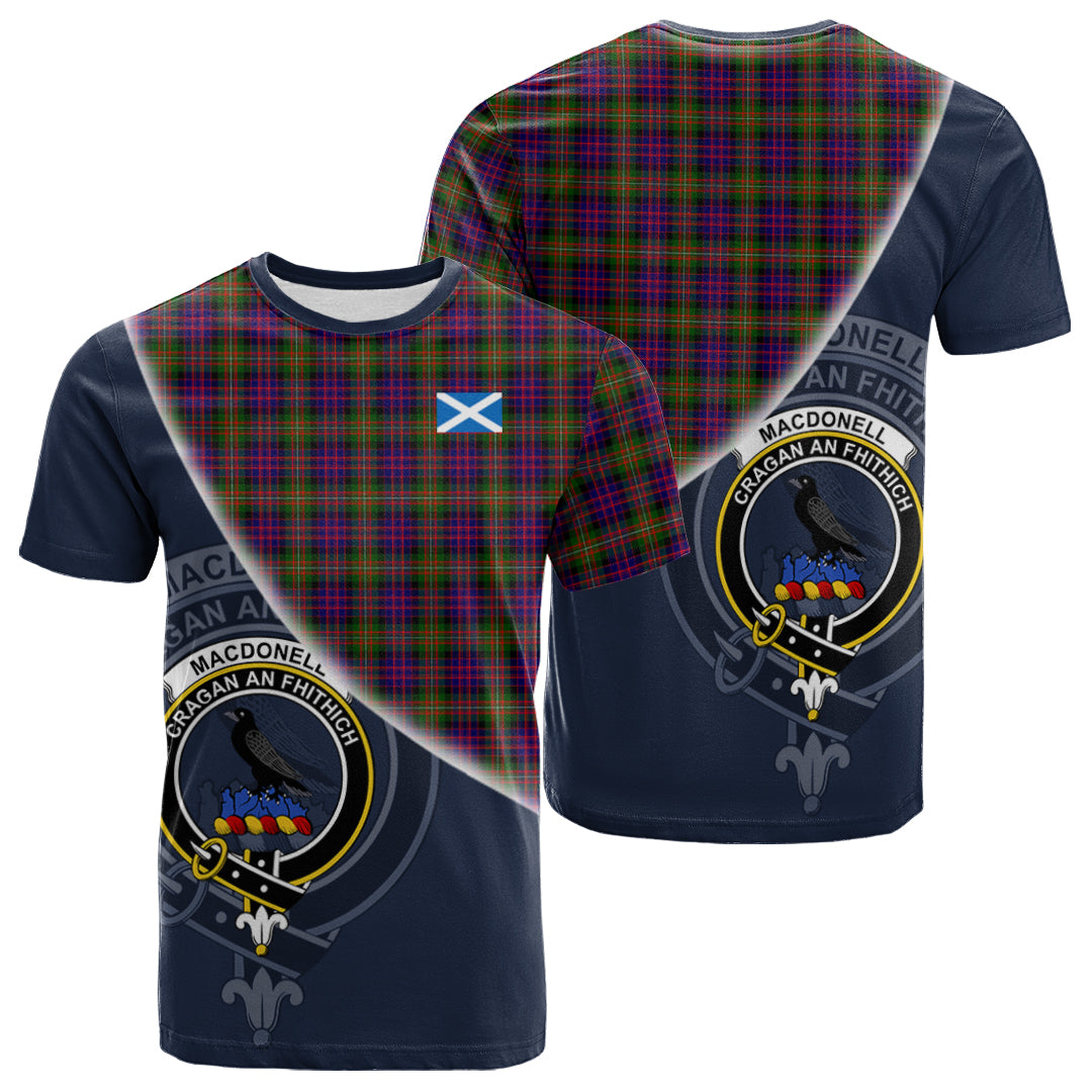 Printivon MacDonnell of Glengarry Modern Tartan Scottish Crest T Shirt