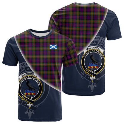 Printivon MacDonnell of Glengarry Modern Tartan Scottish Crest T Shirt