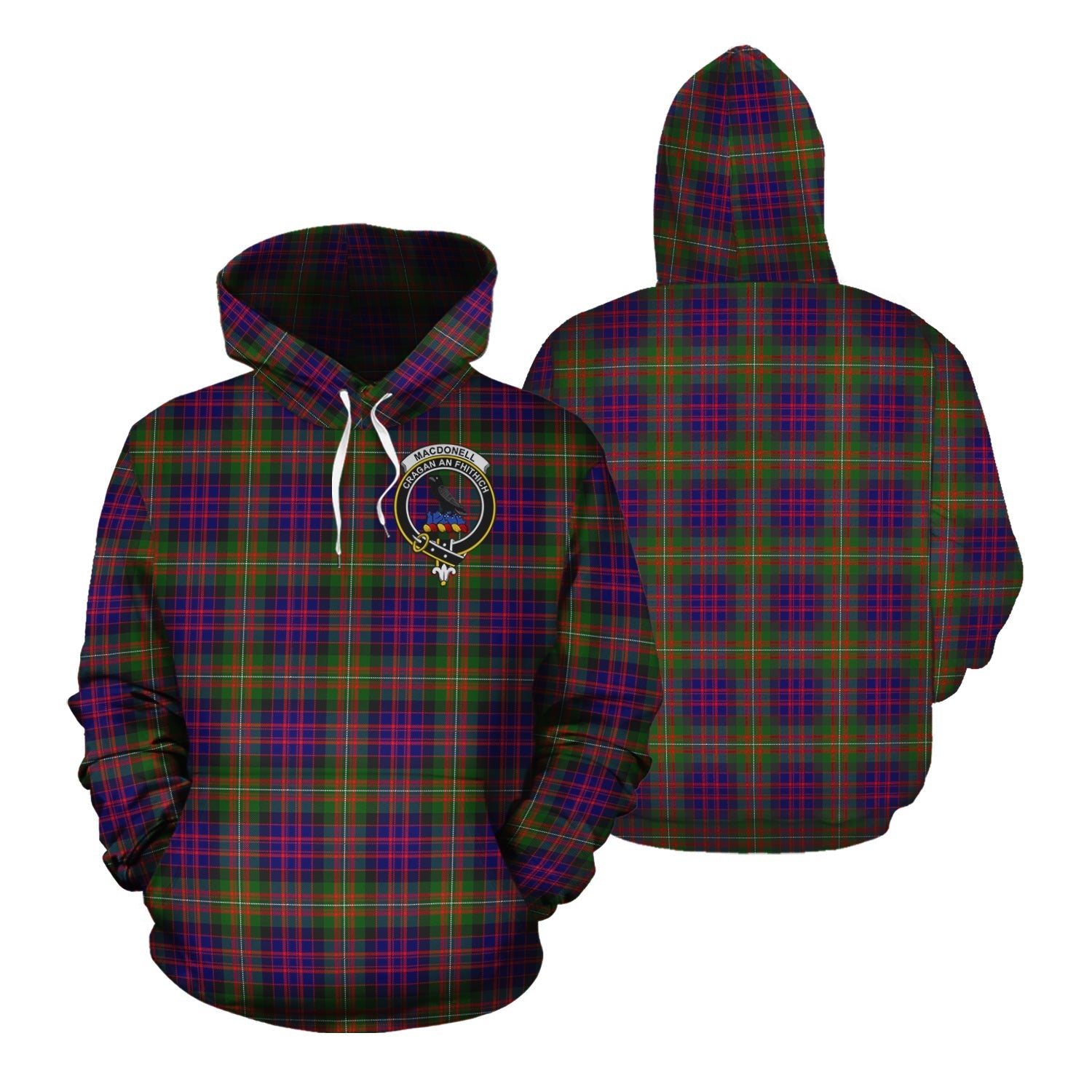 Printivon Macdonnell Of Glengarry Modern Tartan Hoodie