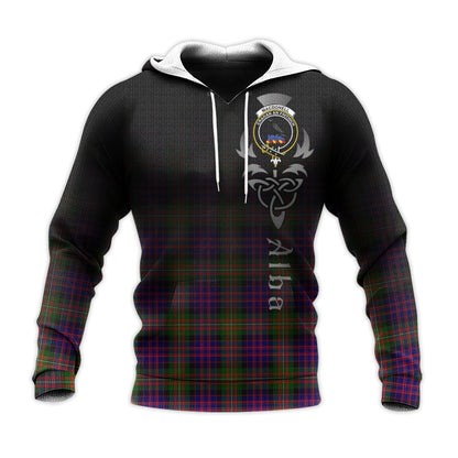 Printivon Macdonnell Of Glengarry Modern Tartan Crest Alba Celtic Hoodie