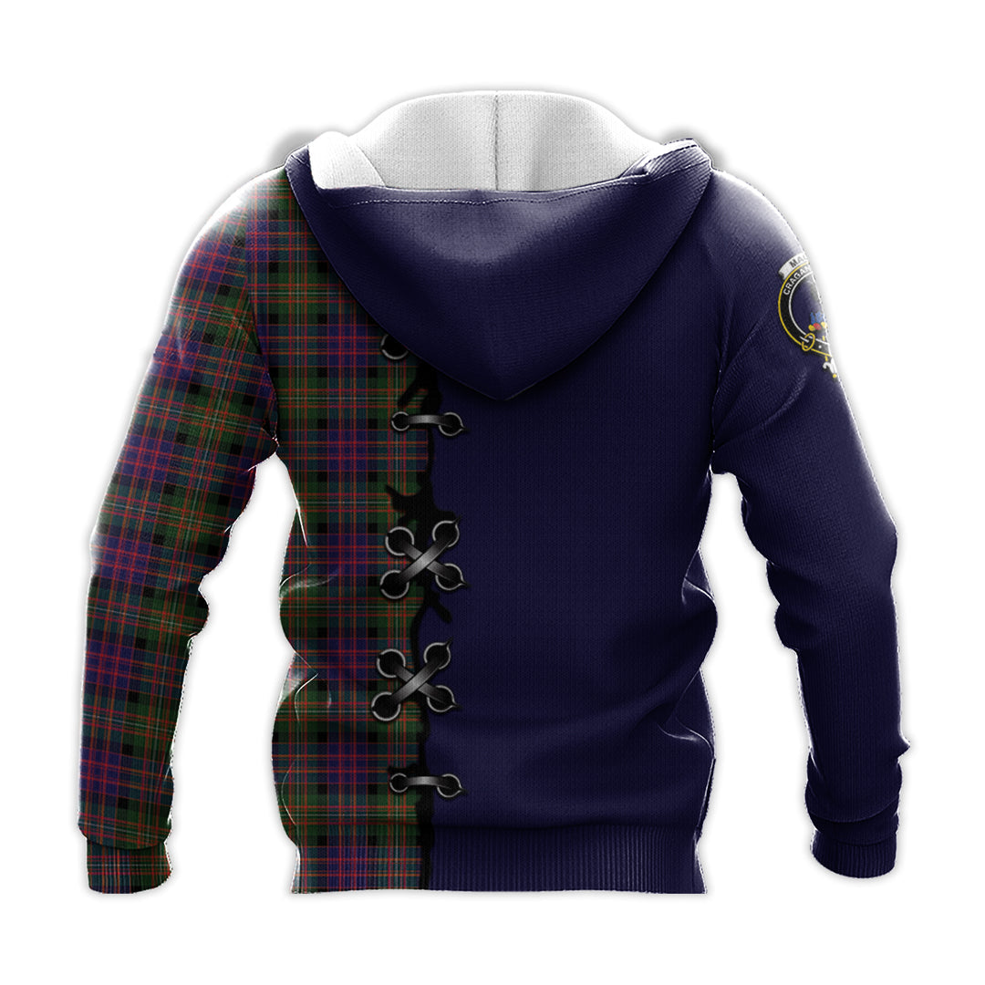 Printivon Macdonnell Of Glengarry Modern Tartan Hoodie Lion Rampant And Celtic Thistle Style
